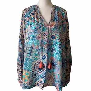 Sundance Feathers by Tolani Blouse - XL